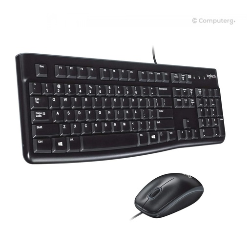 Logitech Keyboard and Mouse Desktop MK120 - US Layout - Black